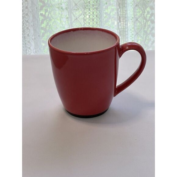 Vtg Sango Nova Retro Red Coffee Mug #4931 – Cherry Red 1980s Ceramic Mug Holiday - Picture 2 of 4